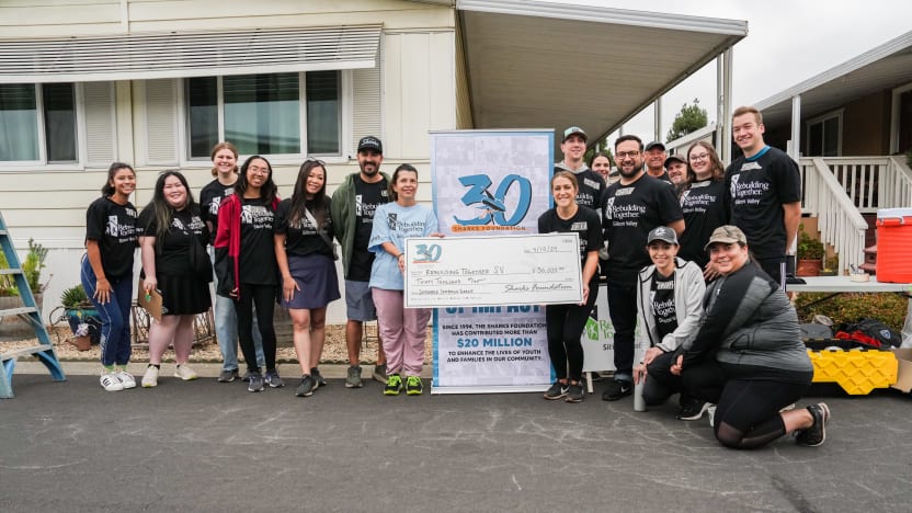 Scrolling Social: Sharks Foundation x Rebuilding Together Silicon Valley